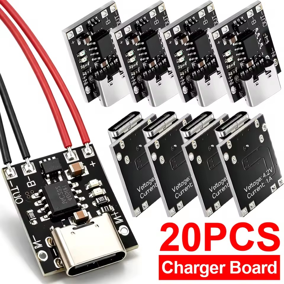Li Ion Charger Module - Type-C Charging Board with Protection Circuit