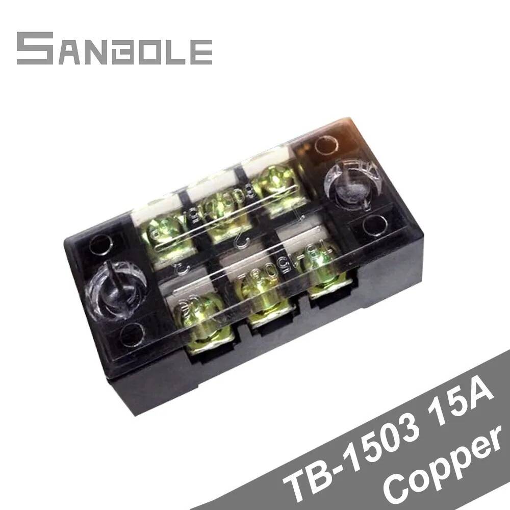 Screw Terminal Block - Kép Row Đồng TB-1503 Dải Vít