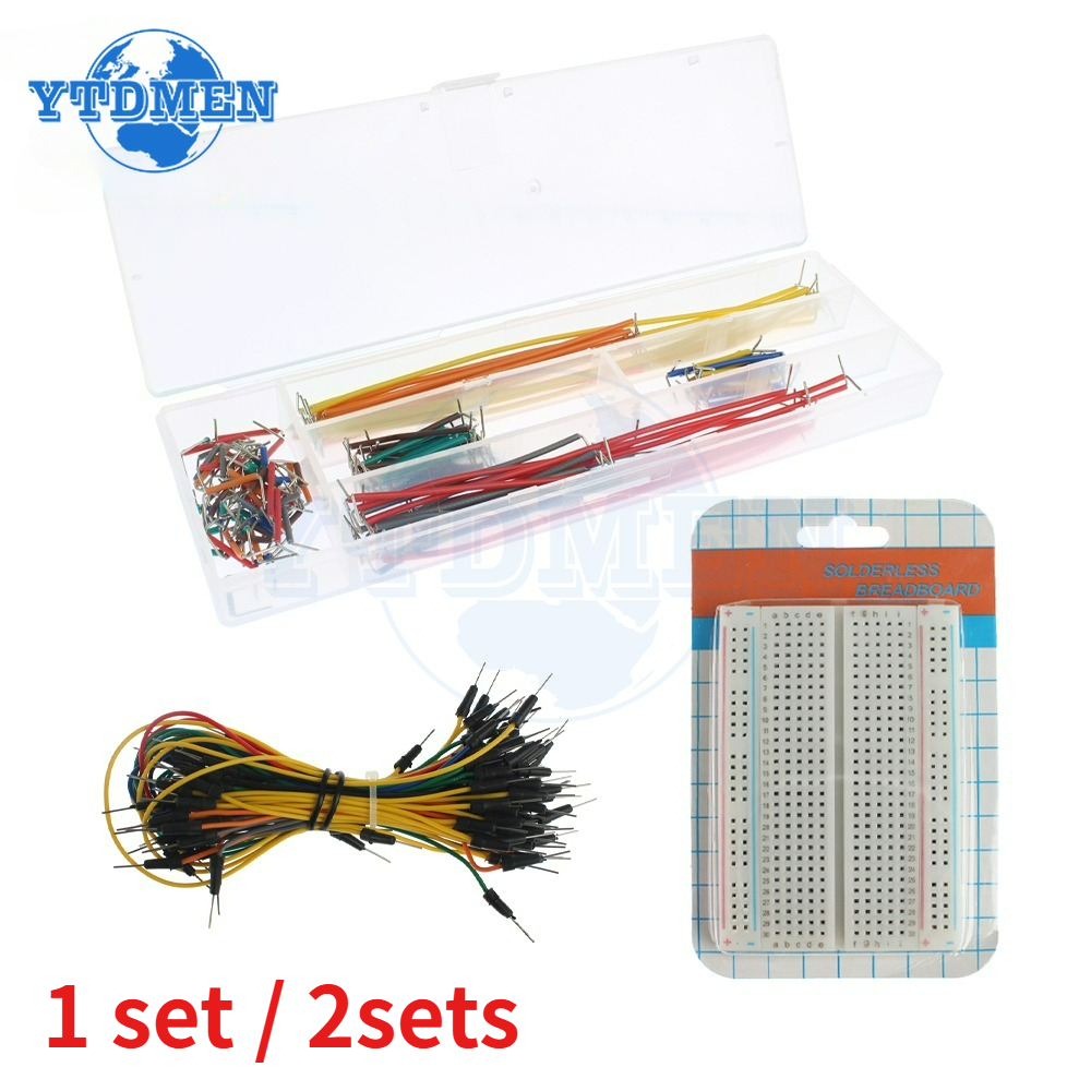 1/2 Sets Breadboards Jumper Wi - đánh giá và giá Breadboard 400 Point
