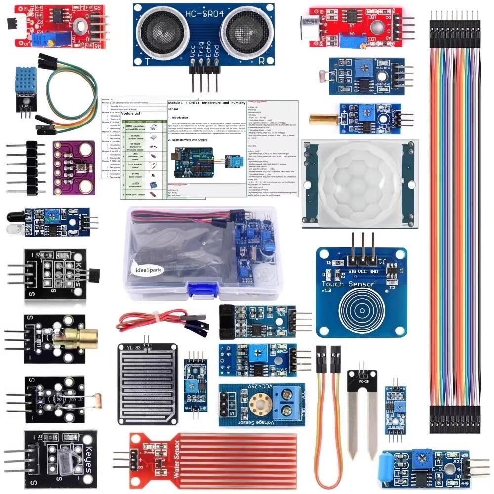 22 in 1 Sensor Kit Module Kit  - đánh giá và giá Breadboard 400 Point