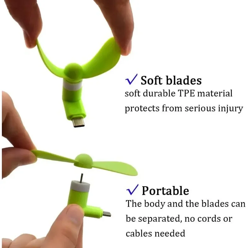 Type-C Mini Portable Micro Fan - đánh giá và giá Micro Usb Cable