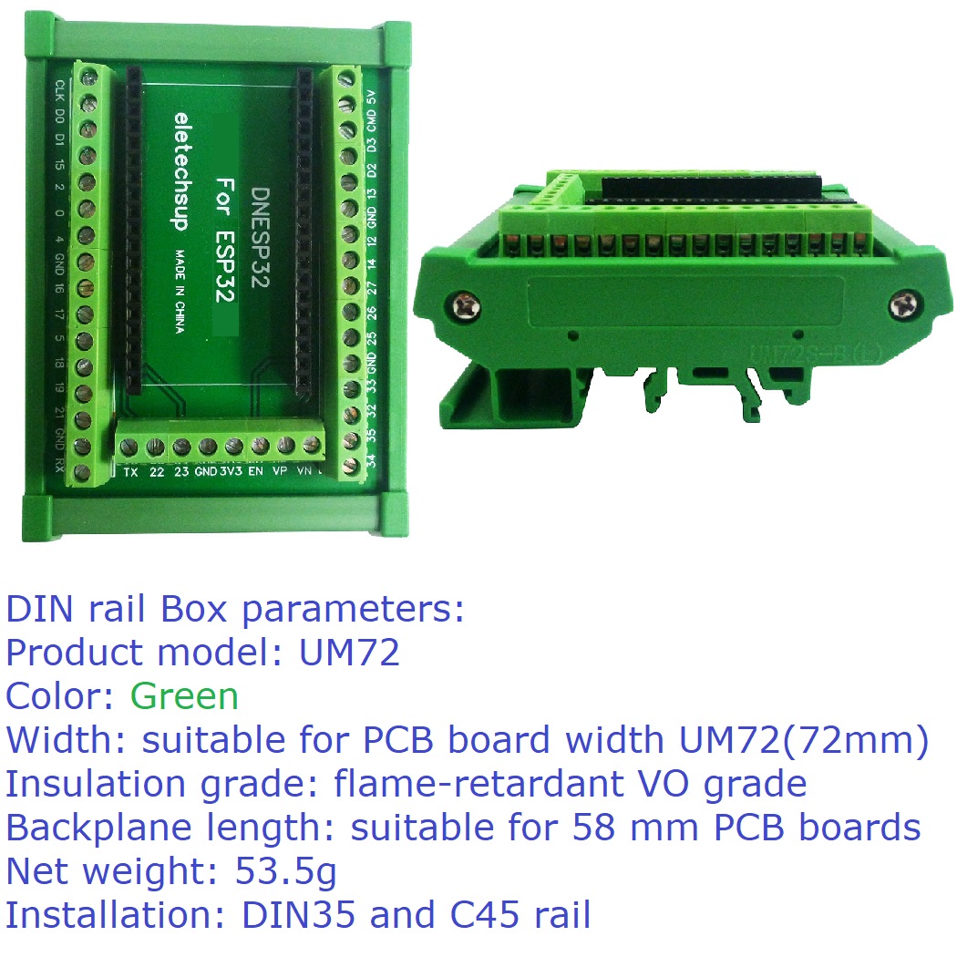 ESP32 DIN Rail Mount Screw Ter - đánh giá và giá Screw Terminal Block