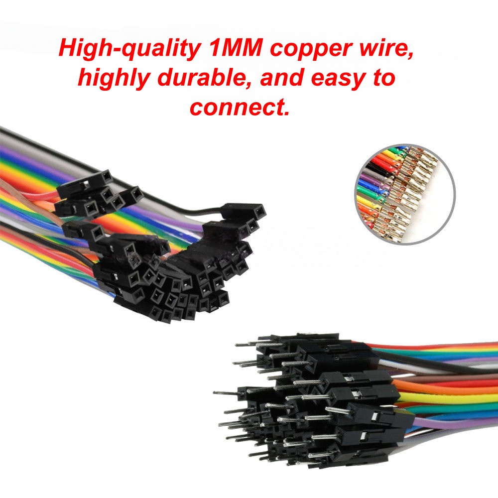 40P Dupont Line 10/15/20/30/40 - đánh giá và giá Jumper Wire Kit