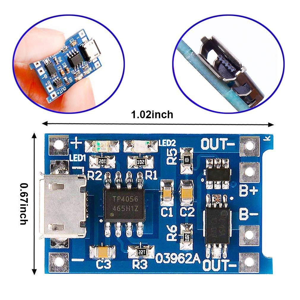 2/5PC Type-C Micro Mini 5V1A 1 - đánh giá và giá Tp4056 Module