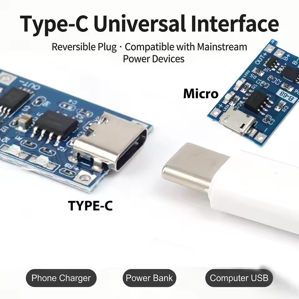 USB Type-C TP4056 Charging Mod - đánh giá và giá Tp4056 Module